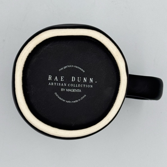 Rae Dunn Black & White “Boo” Halloween Mug with Black Inside - Picture 7 of 8